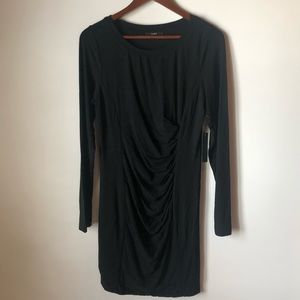 NWT Tart Dress | Black Long Sleeve Rouched Waist L
